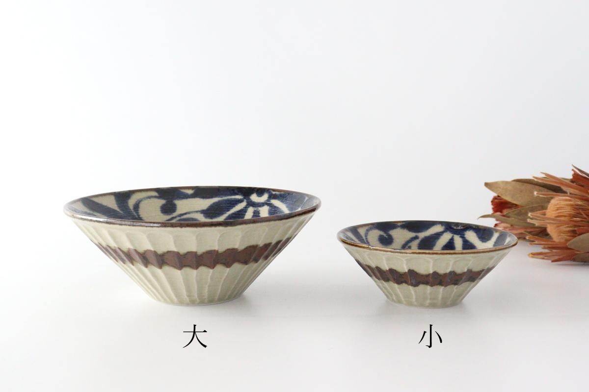 鎬深鉢｜丼｜大｜あお唐草｜磁器｜美濃焼｜和食器通販｜うちる｜和食器