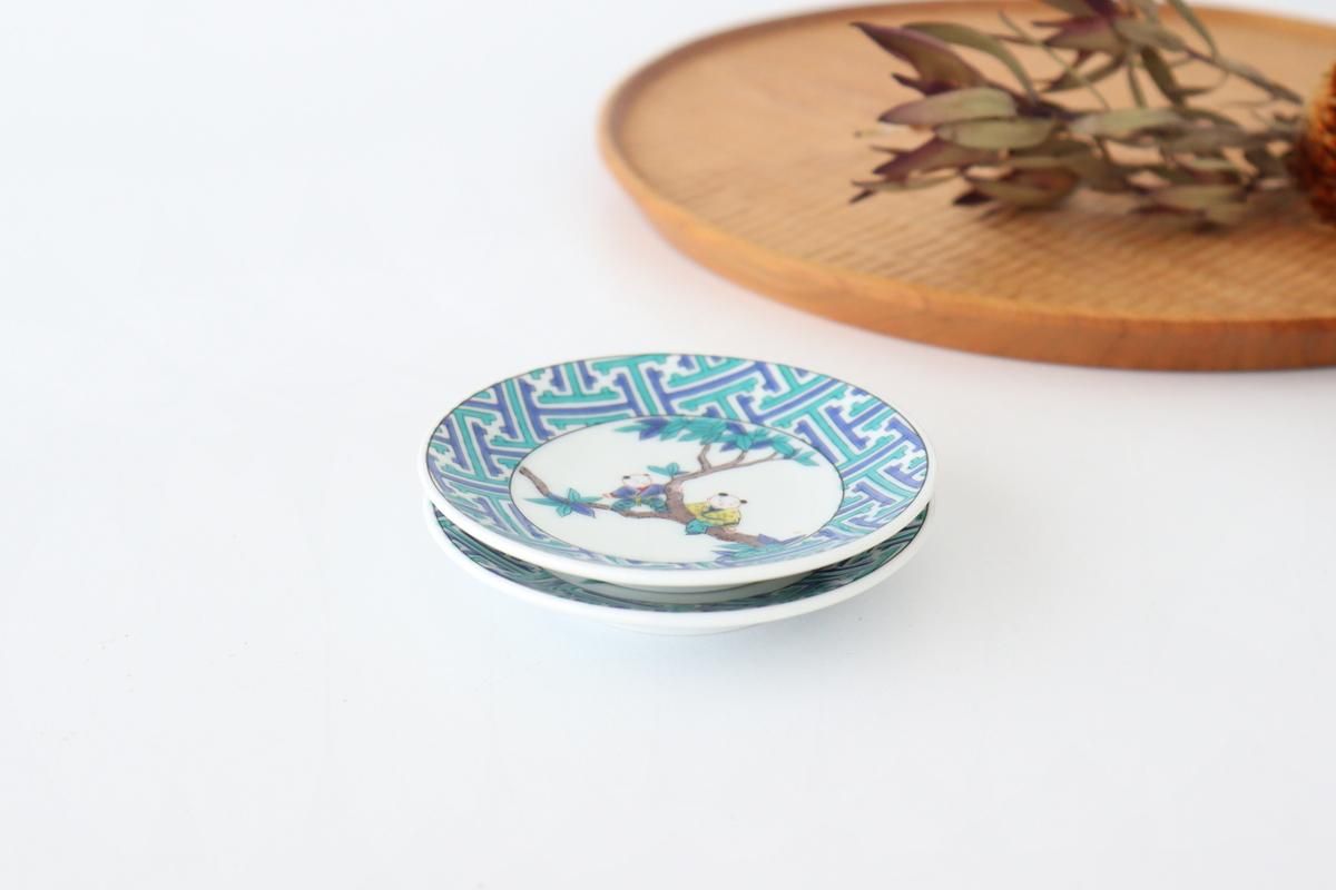 九谷 蝶形 変形豆皿 アンティーク 九谷 蝶形 変形豆皿 アンティーク