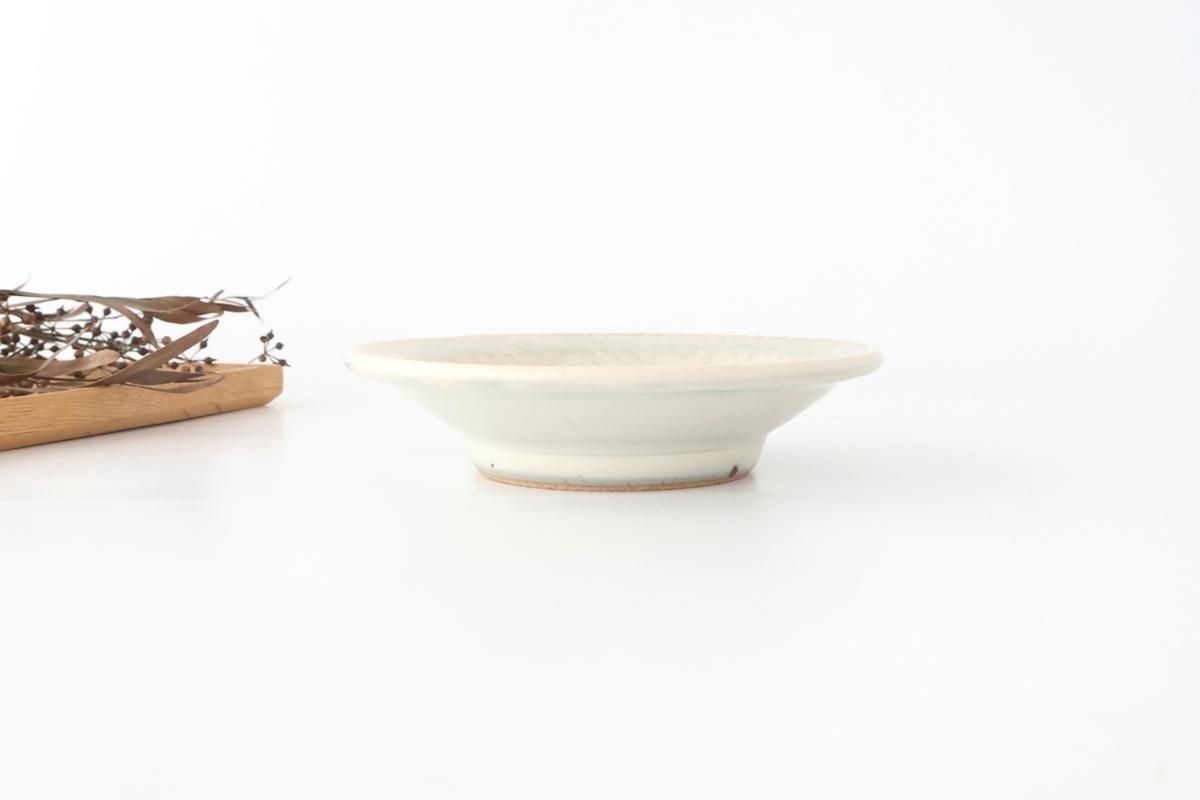 5寸縁付平皿｜縄紋｜灰｜陶器｜高橋あい｜和食器通販｜うちる｜和食器