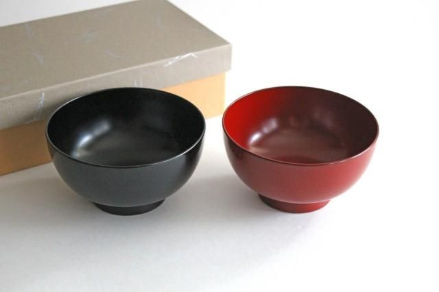 越前塗 漆器 椀 2個セット (14cm×10cm) 越前塗 漆器 椀 2個セット