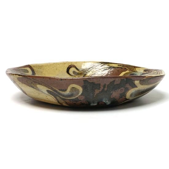 Vintage Japanese Folk Art: 練上鶉手深皿 / 上田恒次 - Swimsuit