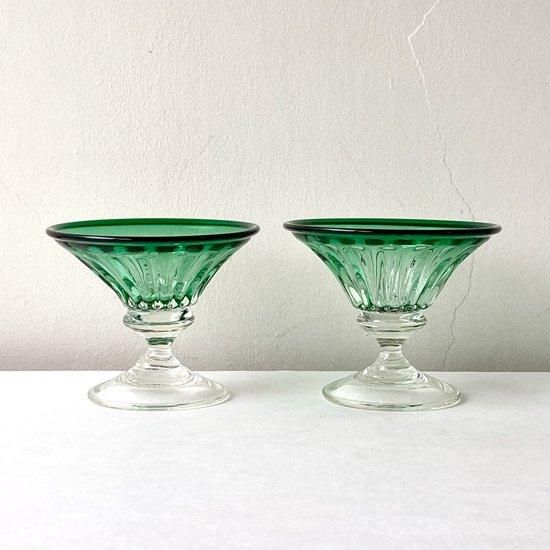 舩木 倭帆（ふなき しずほ） プラントグラス グリーン サイン入 ペア