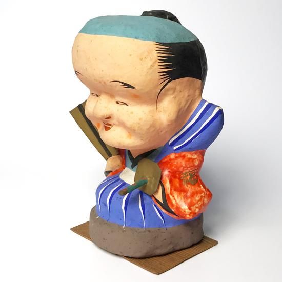 Vintage Japanese Folk Art: 福助人形 (特大) / 三春張子 - Swimsuit