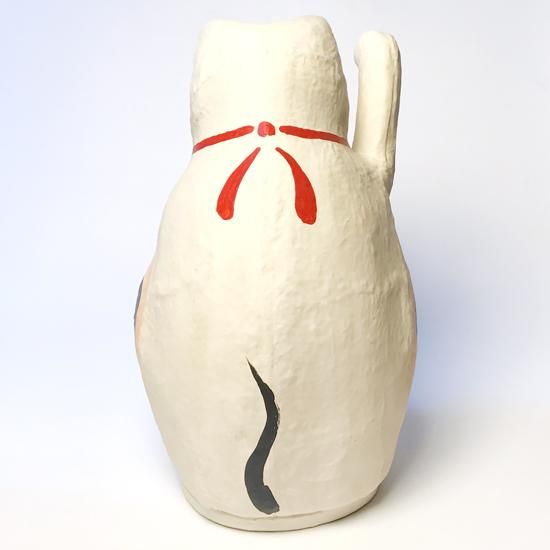 Vintage Japanese Folk Art: 招き猫(特大) / 豊岡招き猫