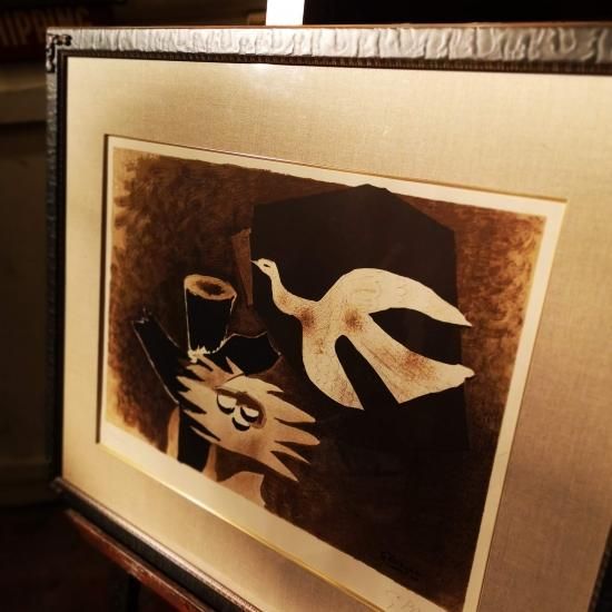 ジョルジュ ブラック（Georges Braque）リトグラフ「鳥とその巣」