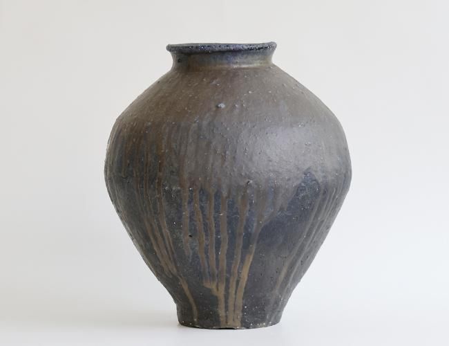 鍋島 花鳥紋 大壺