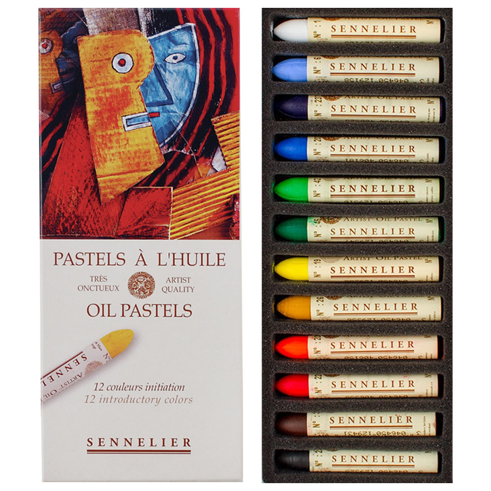 Departments - Sennelier Oil Pastel 12 Set Introductory Colors