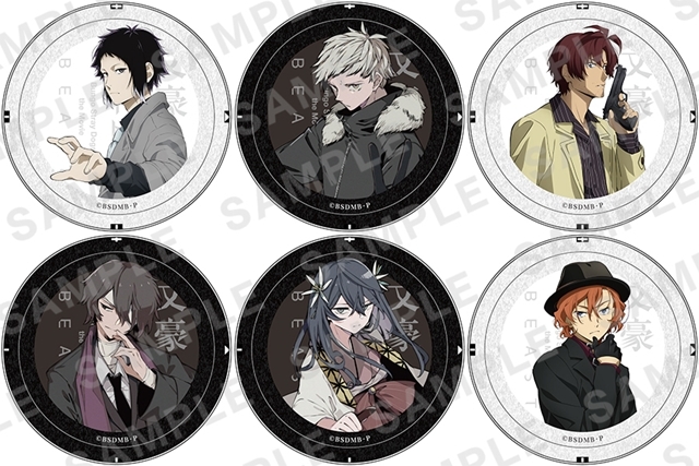 文豪ストレイドッグス BEAST イラスト缶バッジセット 芥川龍之介 中島