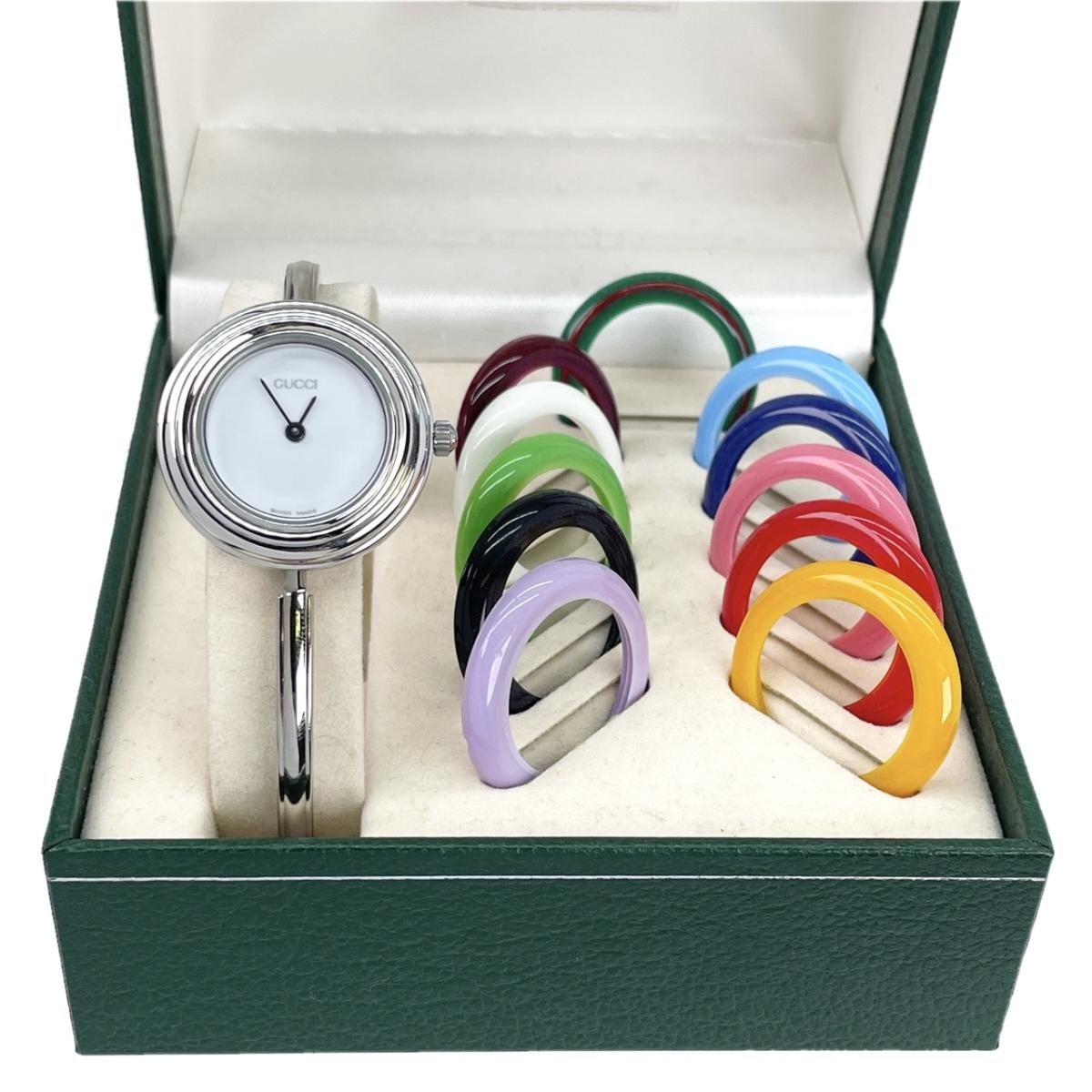 新品電池交換済み】美品 GUCCI グッチ チェンジベゼル GUCCI（グッチ