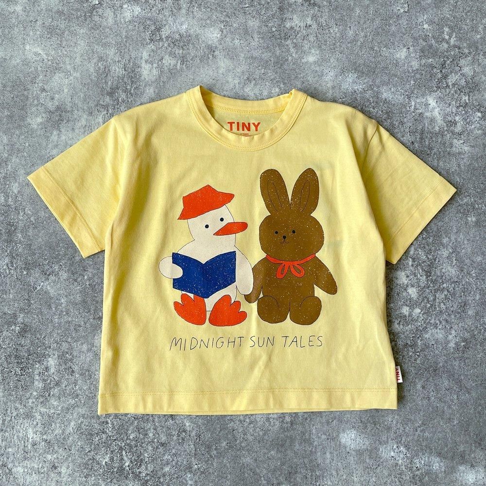 tinycottons READERS GRAPHIC TEE mellow yellow タイニーコットンズ
