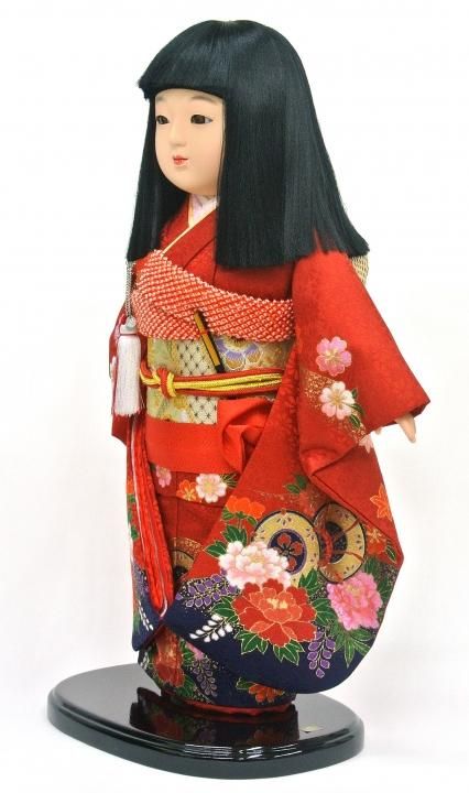 市松人形（ケース付） 友禅衣裳（13号） 47㎝タイプ - ひのでや 久月