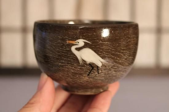 蓋付汲出碗「白鷺」 - 現川焼の伝統を守る全国唯一の窯元・臥牛窯の