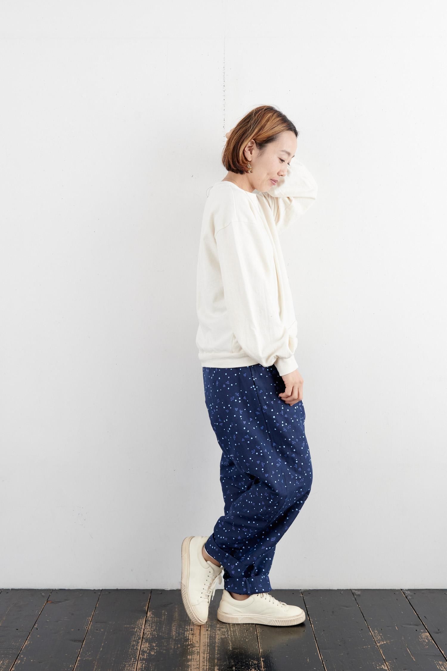 BUNON BUNON BUNON Khadi cotton linen ramdam dots hand print