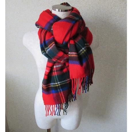 ジョンストンズ(johnstons)大判カシミアストール/ロイヤルスチュワート