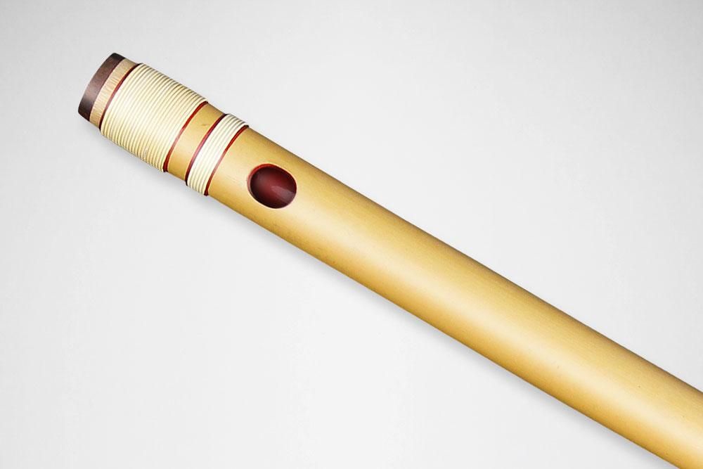 神楽笛（古典調篠笛、囃子笛） MRK-77 石見地方 和楽器 竹笛 総巻 石見