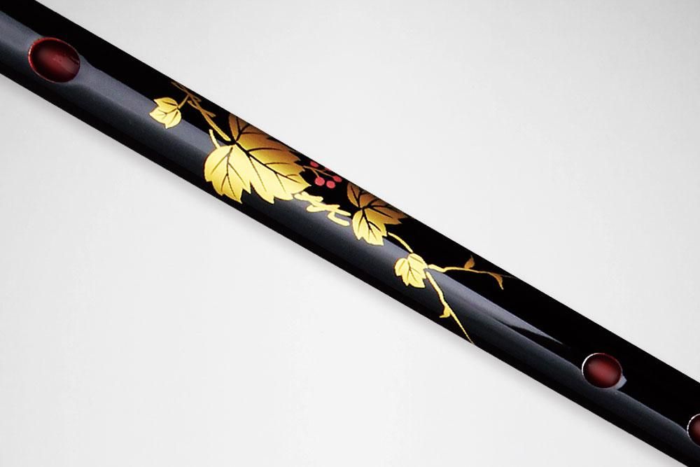 獅子田 竹峰 蒔絵 蔦 - 獅子田流 篠笛「大塚竹管楽器」