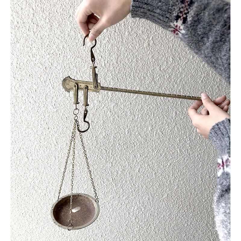 アンティークはかり 竿はかり 真鍮