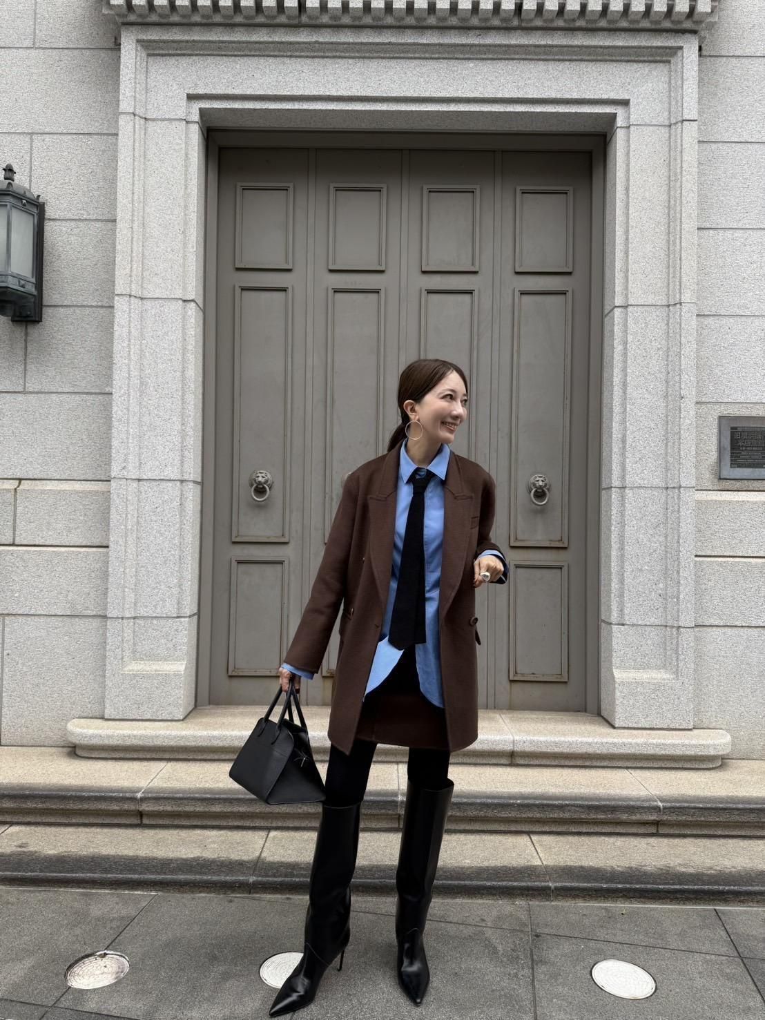 Saki collaboration】ウールダブルフェイスジャケットコート