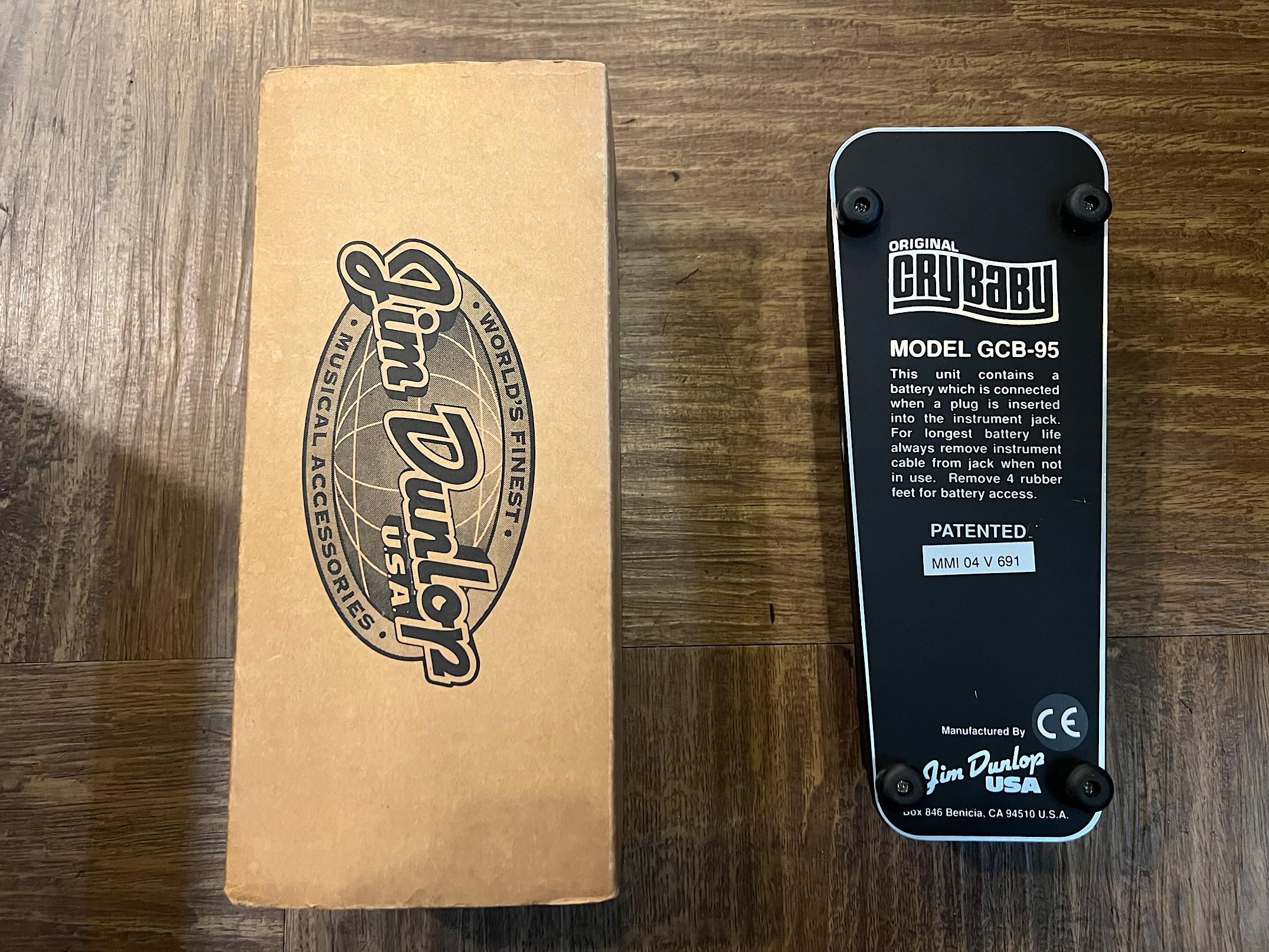 JIMDUNLOP CRY BABY GCB-95 定番のワウペダル！90年代の製造品です