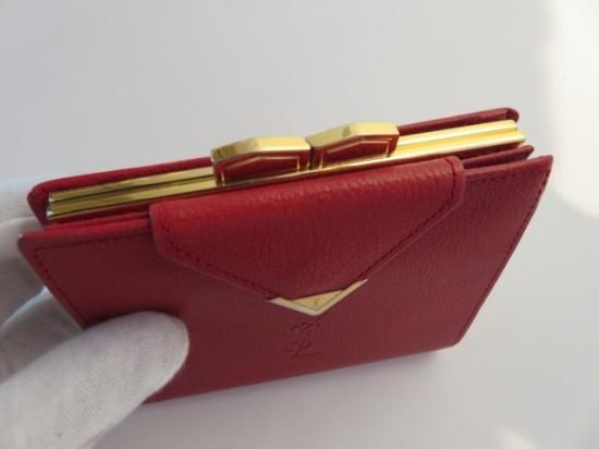 ヴィンテージ イヴサンローラン がま口二つ折り財布 - VINTAGE ECOLAND
