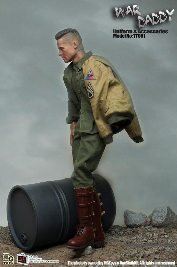 ブラットピット1/6FURRYウォーダディ【フィギュアのみ】 ブラット