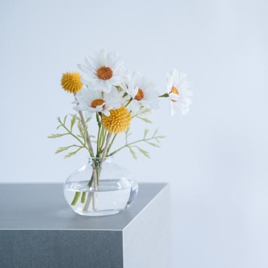 水換え不要）デイジーとクラスペディアの小枝花瓶挿し - chouchou