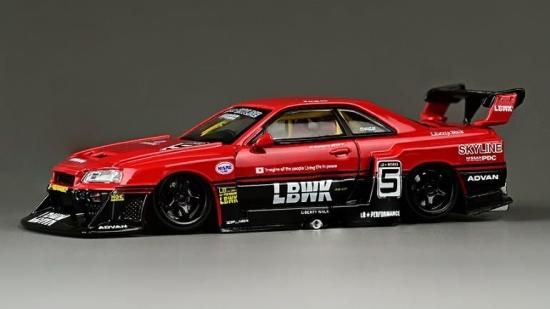 LBWK Nissan Skyline ER34 Super Silhouette Red Black No.5 車高調