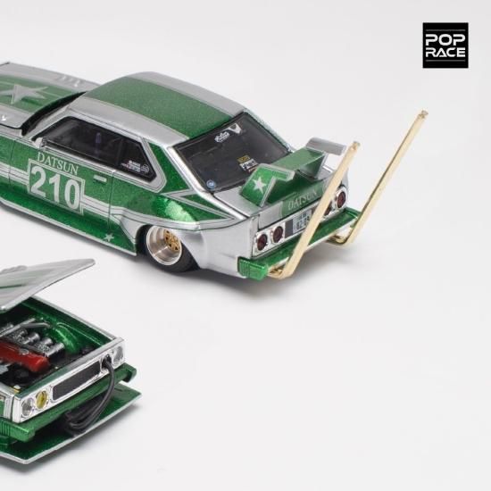 POP RACE 1/64 SKYLINE C210 KAIDO RACER (BOSOZOKU STYLE) - SILVER
