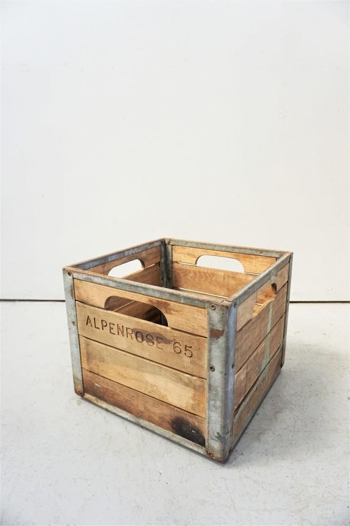 1960's ヴィンテージ ミルククレート/木箱 - アンティーク、ビンテージ