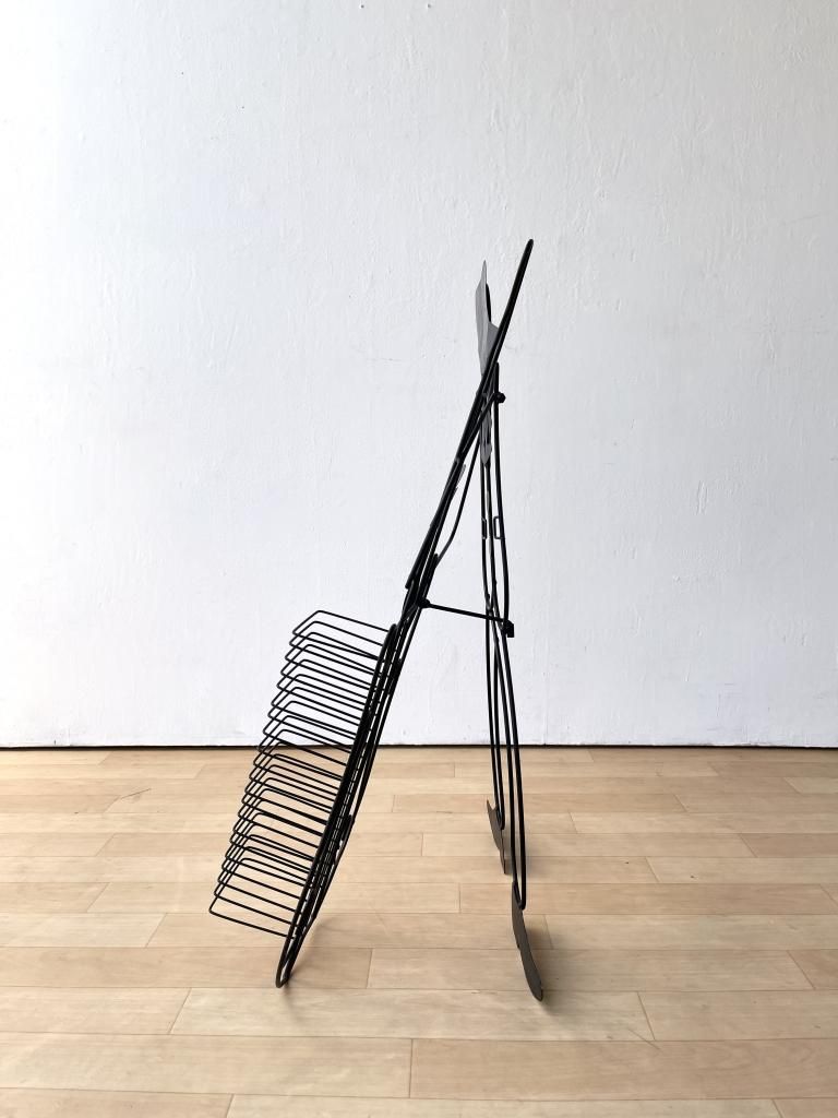 ヴィンテージ アイアン CDラック - アンティーク、ビンテージの