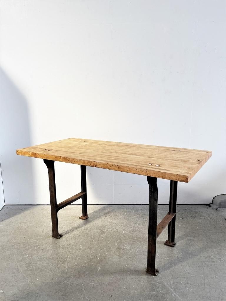 1920-40's ヴィンテージ インダストリアル ワークテーブル