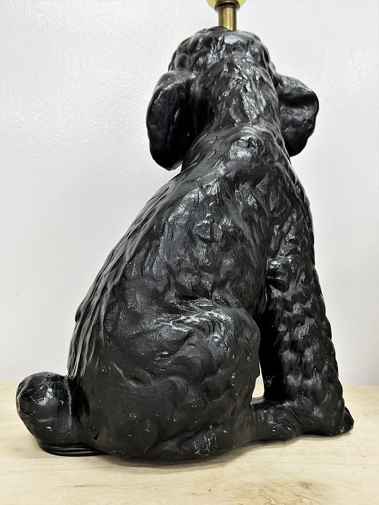 1950's ヴィンテージ トイプードルモチーフ プラスター テーブルランプ