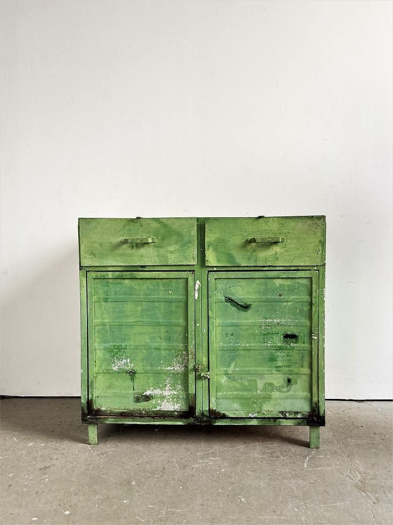 ヴィンテージ インダストリアル スチール キャビネット - アンティーク