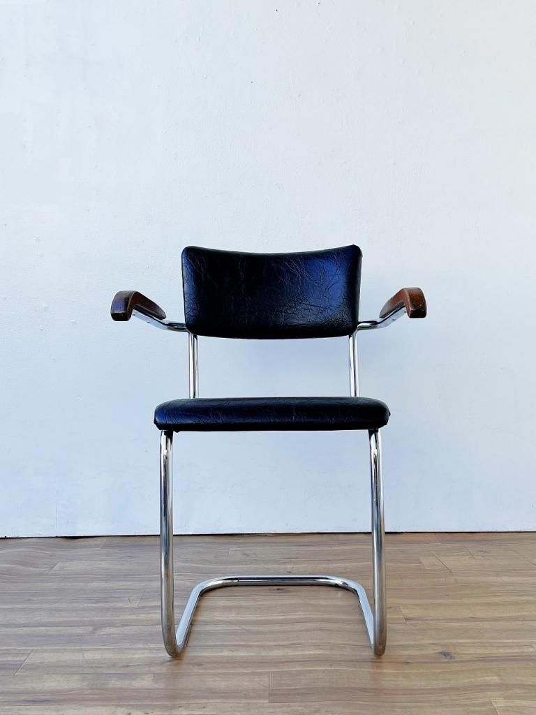 1930-40's ヴィンテージ ビニールレザー チェスカチェア(1