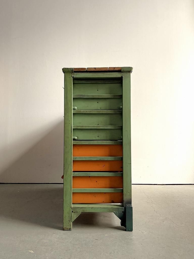 1950-60's ヴィンテージ スチール パーツキャビネット - アンティーク