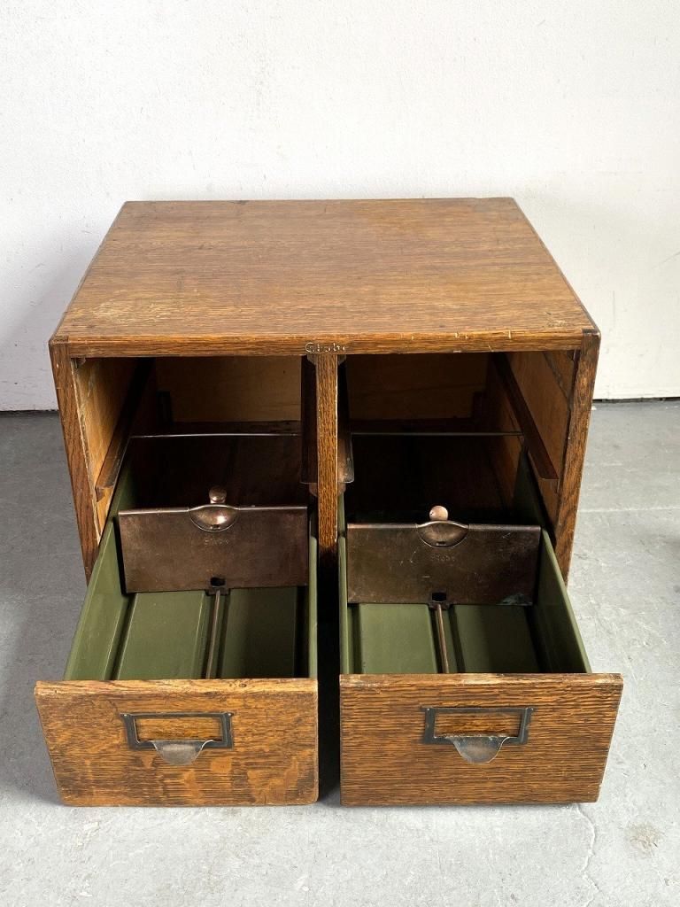 1890-1910's Globe Wernicke社製 アンティーク ウッド ファイル