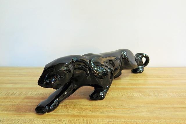 50s vintage 復刻 ブラックパンサー 黒豹 置物 Vintage ブラック