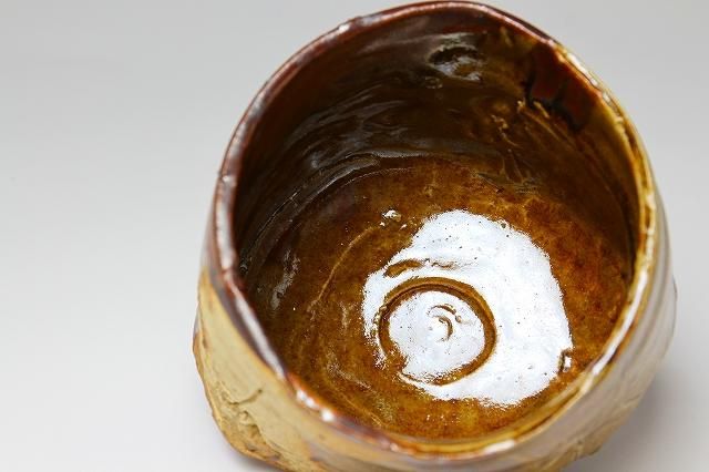 鯉江良二 「 オリベ茶碗 」 茶道具 抹茶碗 - レトロ ＆アート空間