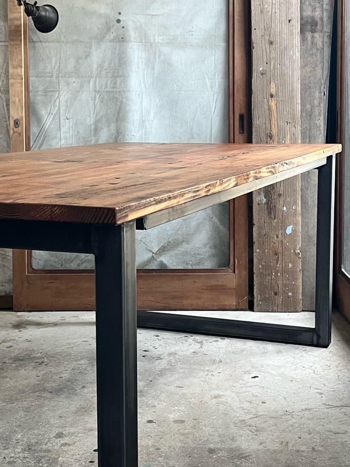 古材天板アンティークパインのオーダー製作