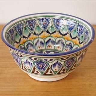 シルクロード中央アジアの陶器皿