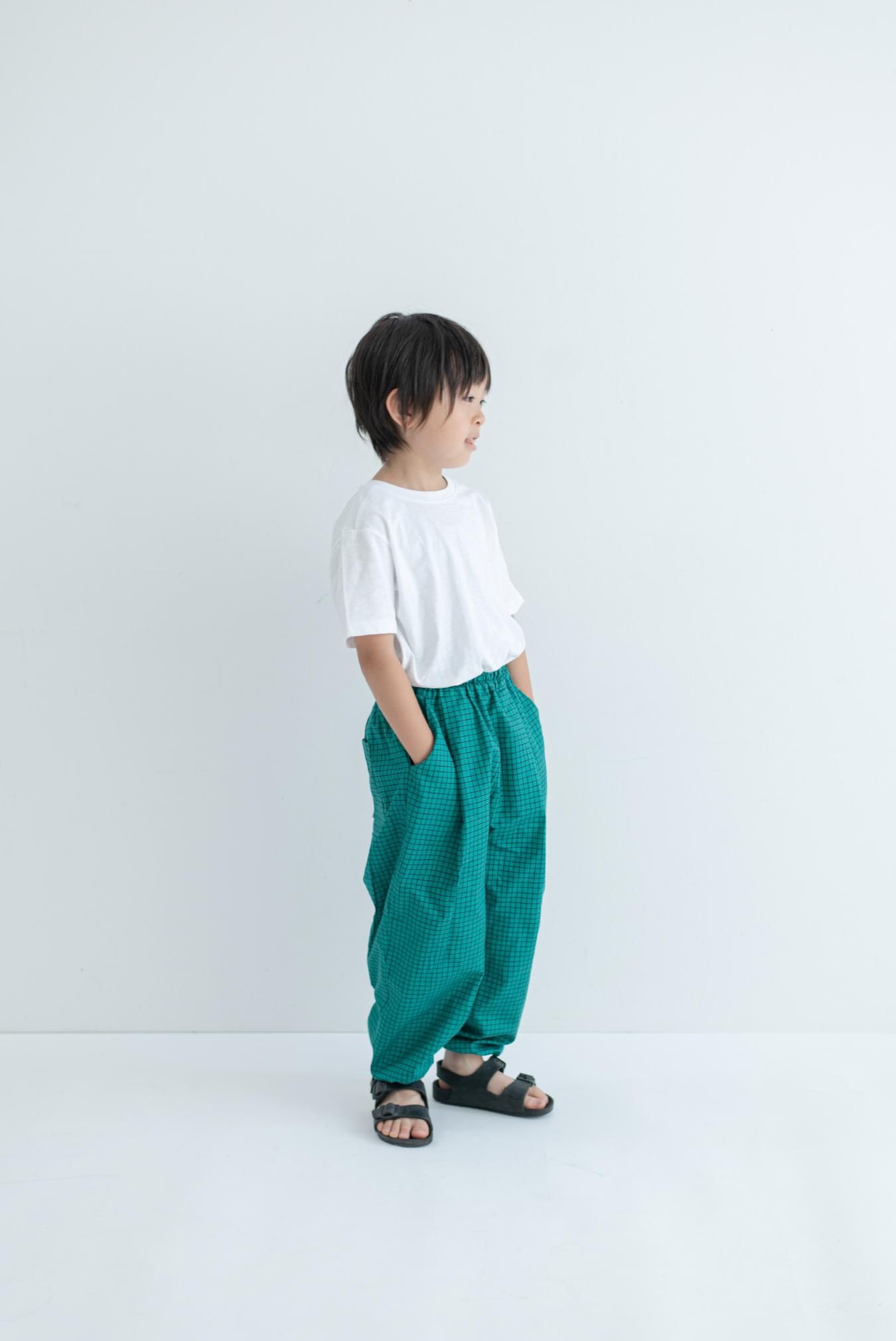 no.8 Kids tapered tuck pants（キッズテーパードタックパンツ