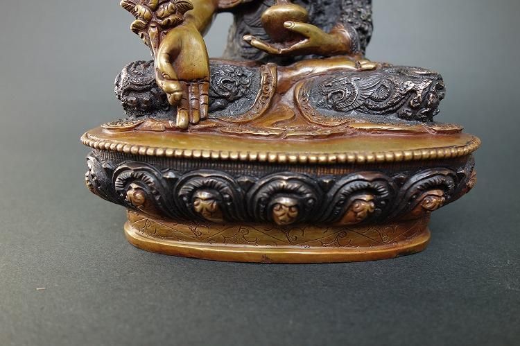 修縁堂】彩繪 瑠璃光薬師仏 仏師手工精彫り 木彫仏像 極上品 仏教工芸