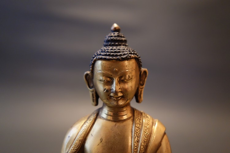 阿弥陀如来（アミターバ・アミターユス） 鍍金 彫金仕上げ｜大阪の仏像