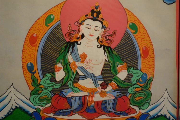 専用【大型】金剛手菩薩像 仏教 チベット密教 古銅塗金 タンカ 曼荼羅