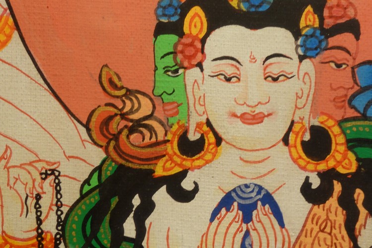 仏画 タンカ 千手観音 仏像｜大阪の仏画販売｜多羅堂