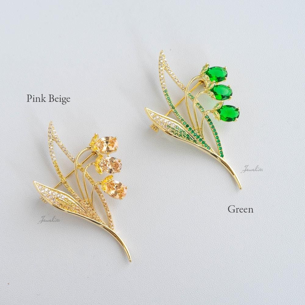 Jeweliss ブローチ スズラン レイ ray すずらん 鈴蘭 花 おしゃれ