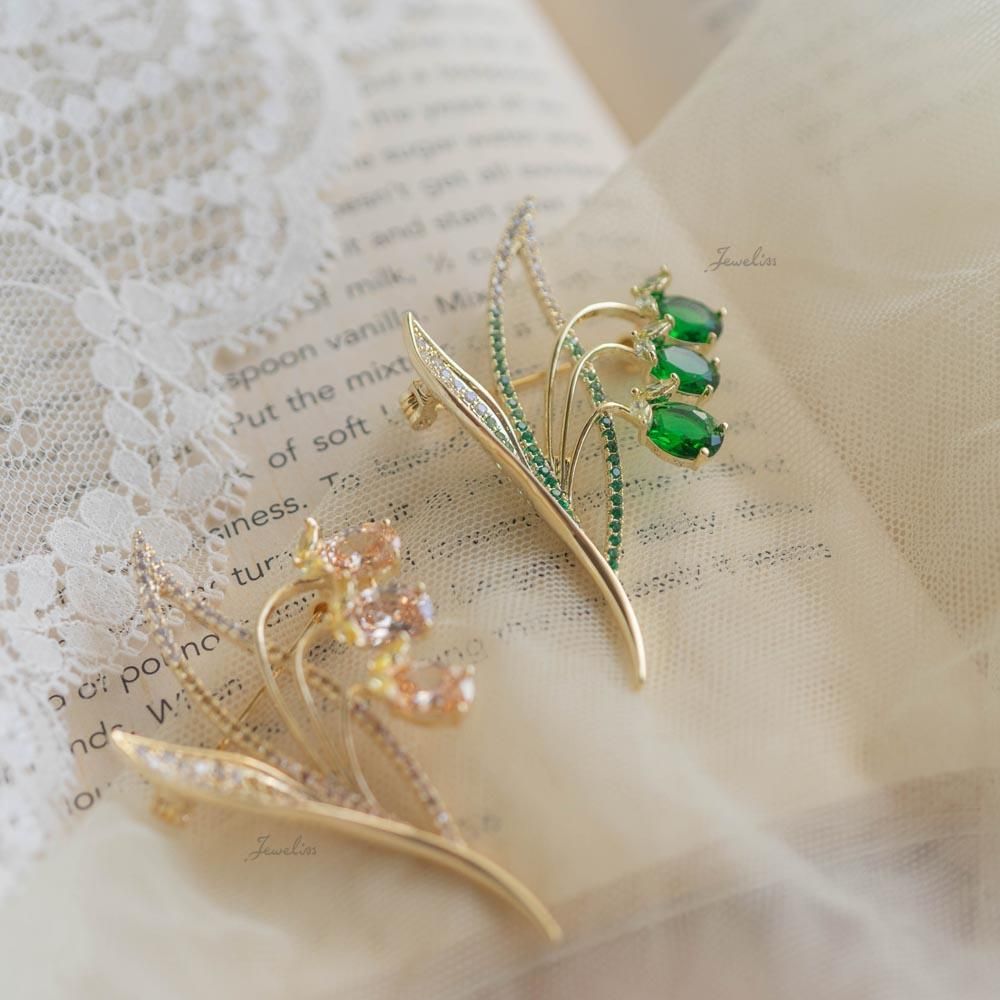 Jeweliss ブローチ スズラン レイ ray すずらん 鈴蘭 花 おしゃれ