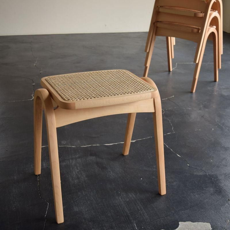 2脚セット】剣持勇デザイン NO.202スツール | 藤座面/オイル塗装
