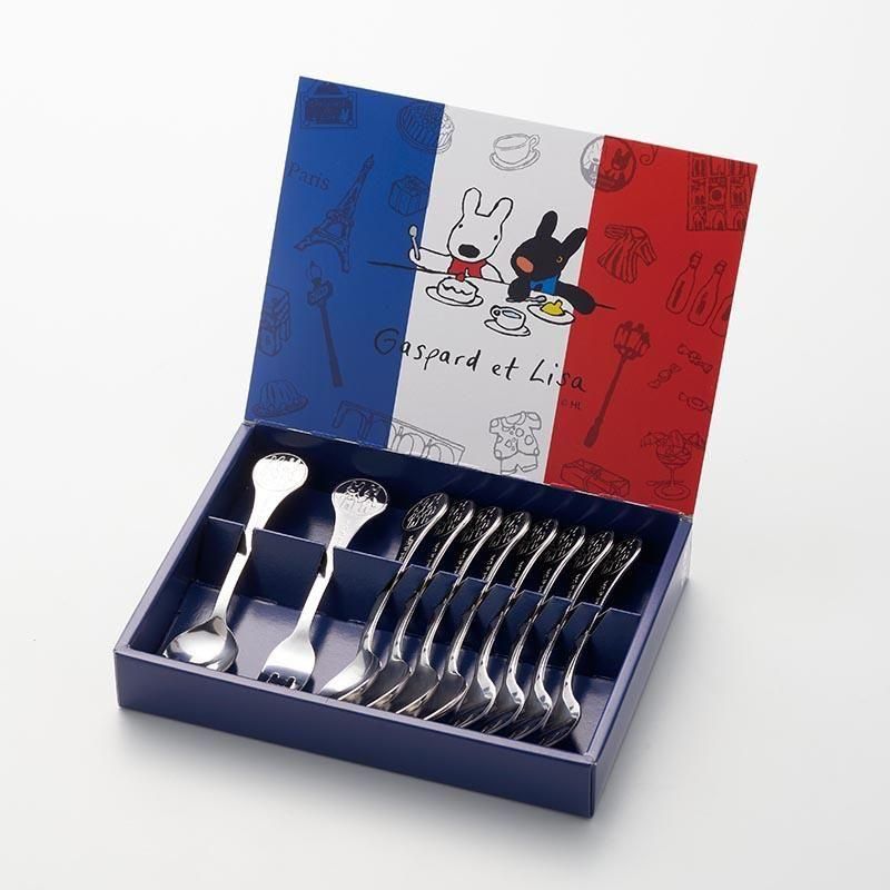 リサとガスパール】ティースプーン＆ケーキフォーク10本セット | パリ