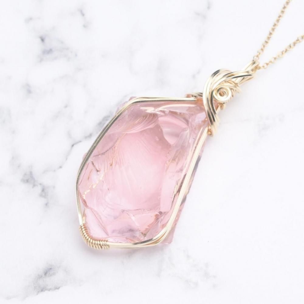 シエラネバダ産 アンダラクリスタル パドパラドシャ ペンダントトップ